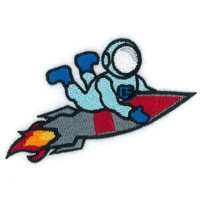 Rocket Wild Ride Machine Embroidery Design