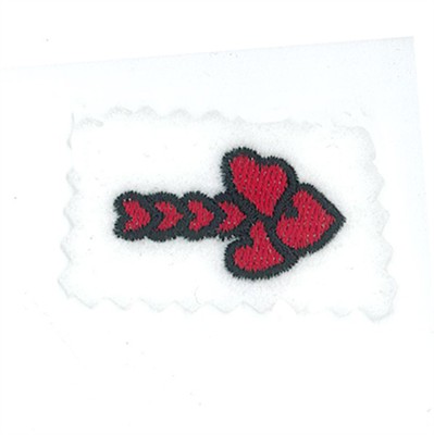 Hearts Font Arrowhead Machine Embroidery Design