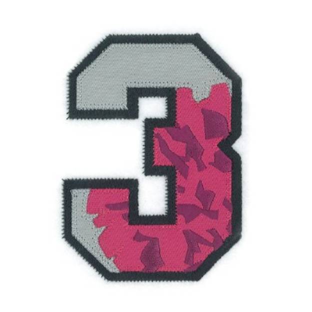 Picture of 3 Cheer Applique Machine Embroidery Design