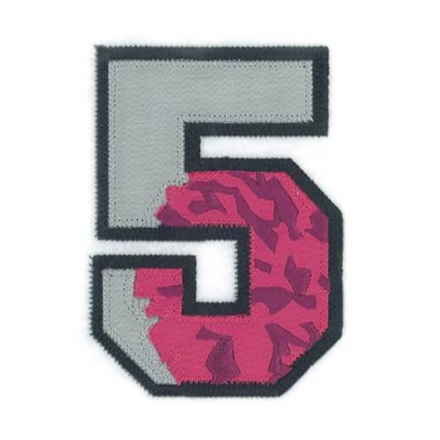 Picture of 5 Cheer Applique Machine Embroidery Design