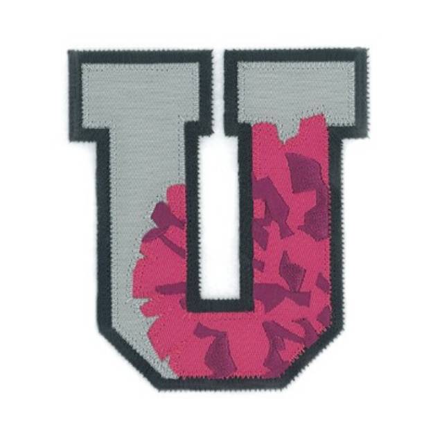 Picture of U Cheer Applique Machine Embroidery Design