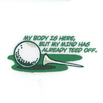 Mind Teed Off Machine Embroidery Design