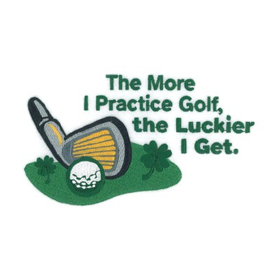 Practice Golf Machine Embroidery Design