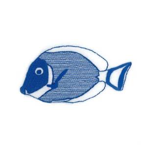 Picture of Surgeon Fish Toile Machine Embroidery Design