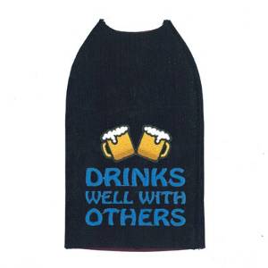 Picture of Drinks Well With Others Koozie Machine Embroidery Design