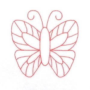 Picture of Butterfly Stipple Machine Embroidery Design