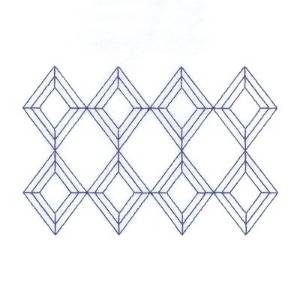 Picture of Diamond Stipple Machine Embroidery Design