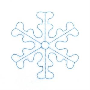 Picture of Snowflake Stipple Machine Embroidery Design