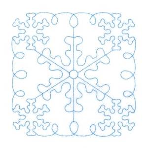 Picture of Snowflake Quilt Square Machine Embroidery Design