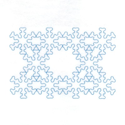 Snowflake Stipple Machine Embroidery Design