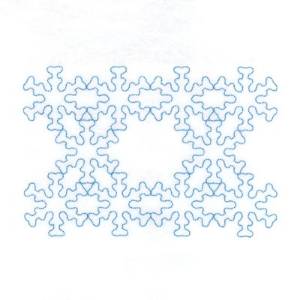 Picture of Snowflake Stipple Machine Embroidery Design