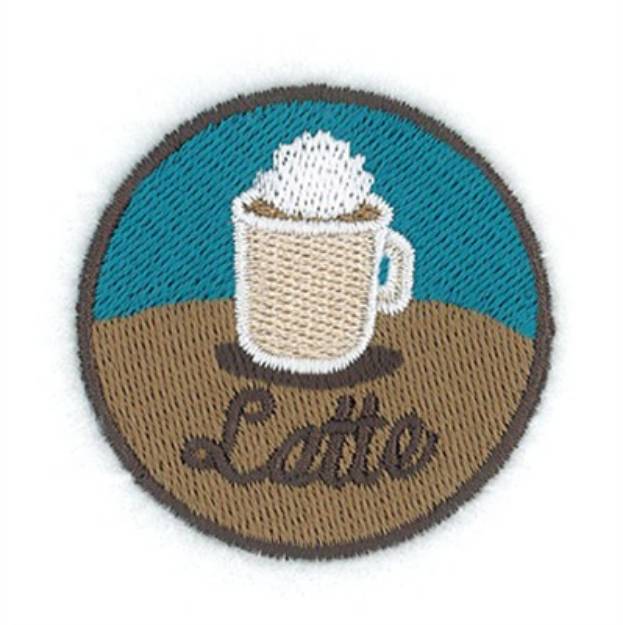 Picture of Latte Circle Machine Embroidery Design