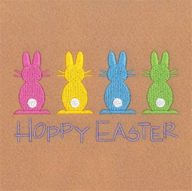 Picture of Hoppy Easter Machine Embroidery Design