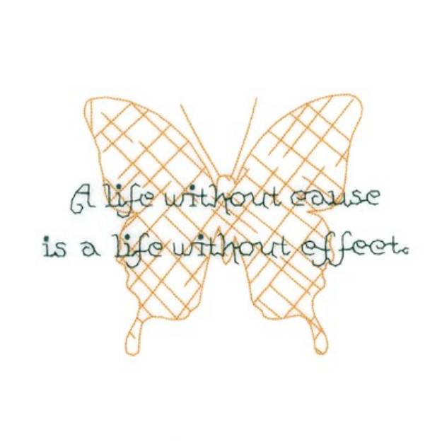 Picture of Life Without Cause Machine Embroidery Design