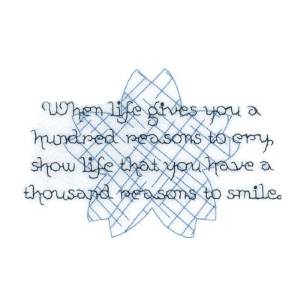 Picture of Reason to Smile Machine Embroidery Design