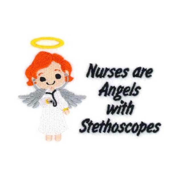 Picture of Nurses Are Angels Machine Embroidery Design