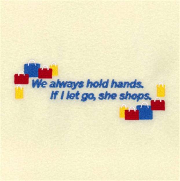 Picture of We Always Hold Hands Machine Embroidery Design