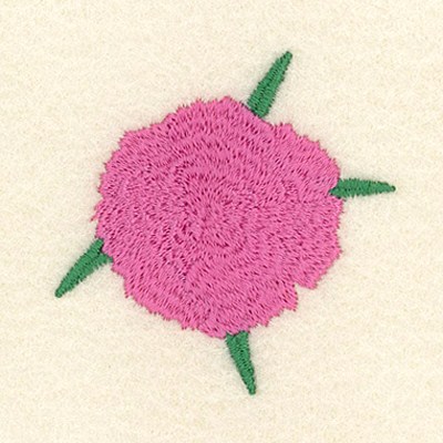 Carnation Single Machine Embroidery Design