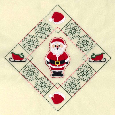 Santa Claus Diamond Machine Embroidery Design