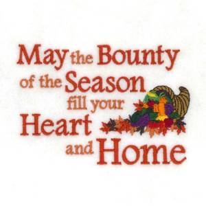 Picture of Season Of Bounty Machine Embroidery Design