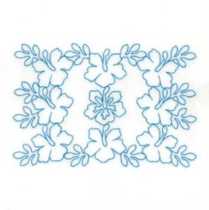 Picture of RW Hibiscus Machine Embroidery Design