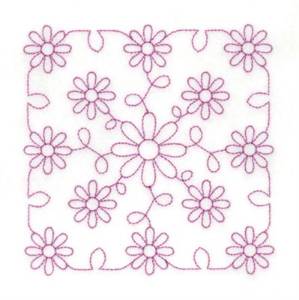 Picture of RW Daisy Square Machine Embroidery Design