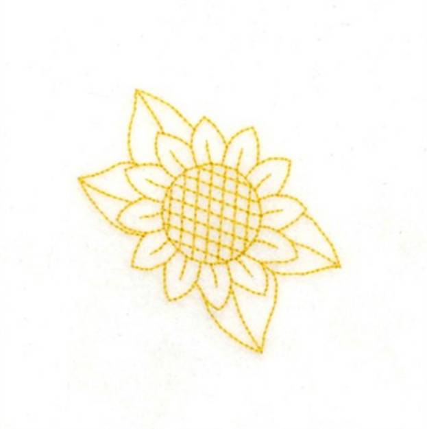 Picture of RW Sunflower Machine Embroidery Design