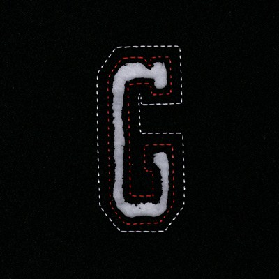 Small Cutout Letter G Machine Embroidery Design