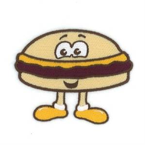 Picture of Humorous Cheeseburger Machine Embroidery Design