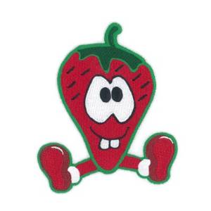 Picture of Humorous Strawberry Machine Embroidery Design