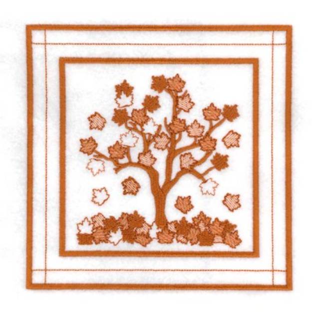 Picture of September Quilt Square Machine Embroidery Design