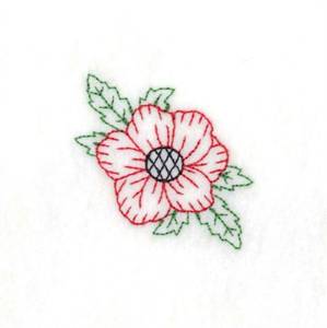 Picture of Poppy Single Machine Embroidery Design