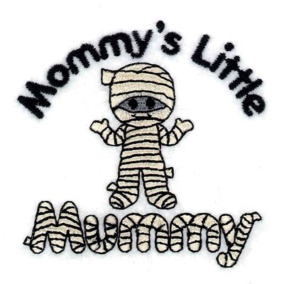 Mommys Little Mummy Machine Embroidery Design