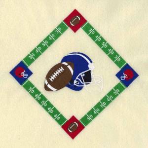 Picture of Football Diamond Machine Embroidery Design