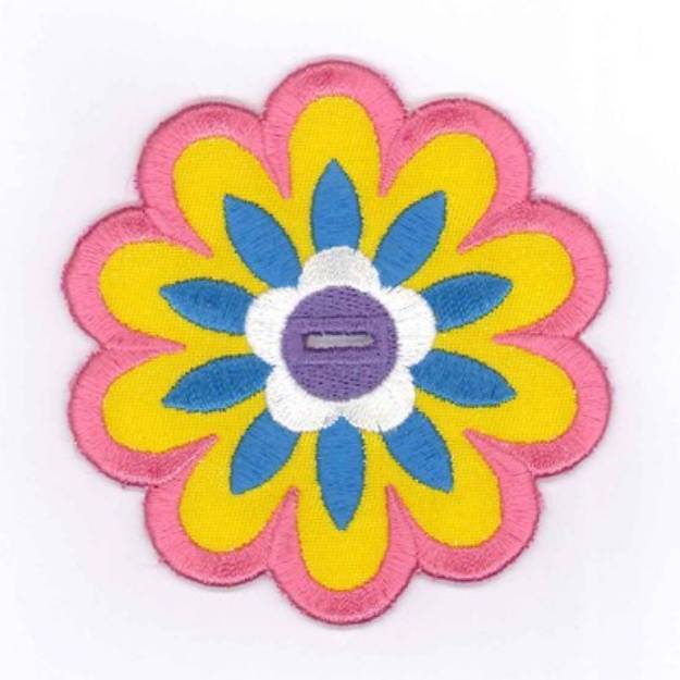 Picture of Flower Sucker Holder Machine Embroidery Design