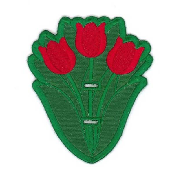 Picture of Tulip Sucker Holder Machine Embroidery Design