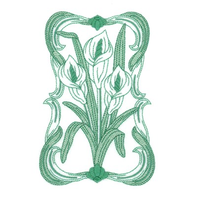 Spring Lily Machine Embroidery Design