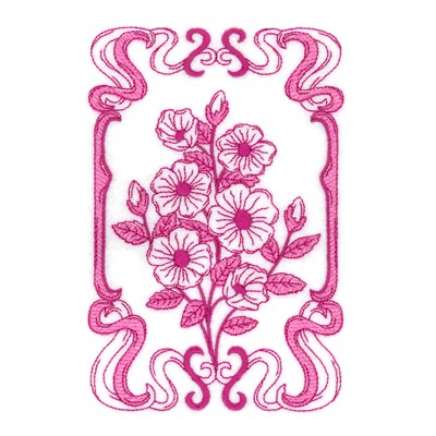 Spring Hibiscus Bloom Machine Embroidery Design