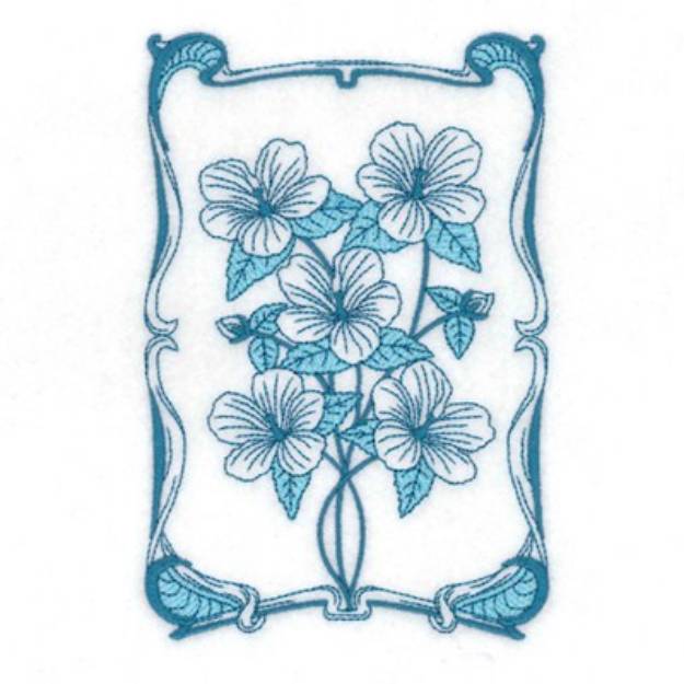 Picture of Spring Hibiscus Machine Embroidery Design