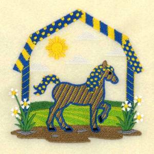 Picture of Barnyard Horse Machine Embroidery Design