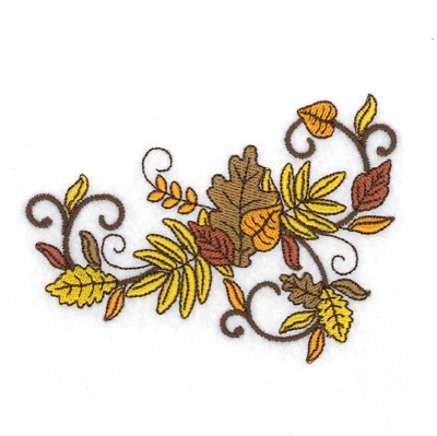 Autumn Leaves Machine Embroidery Design