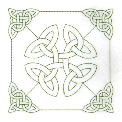 Celtic Knot Square Machine Embroidery Design