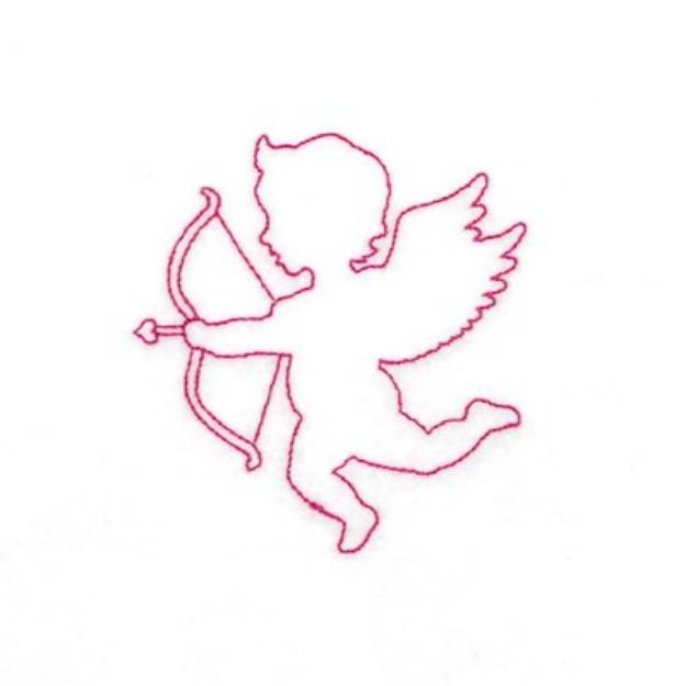 Picture of Cupid Outline Machine Embroidery Design