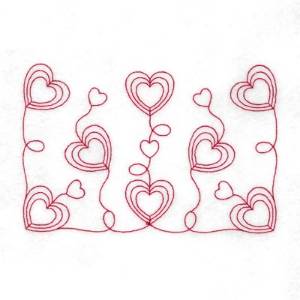 Picture of Valentine Hearts Machine Embroidery Design