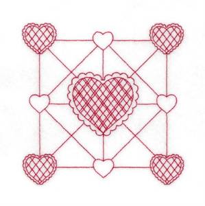 Picture of Heart Block Machine Embroidery Design