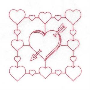 Picture of Cupids Hearts Machine Embroidery Design