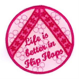 Picture of Summer Fun Coaster Machine Embroidery Design