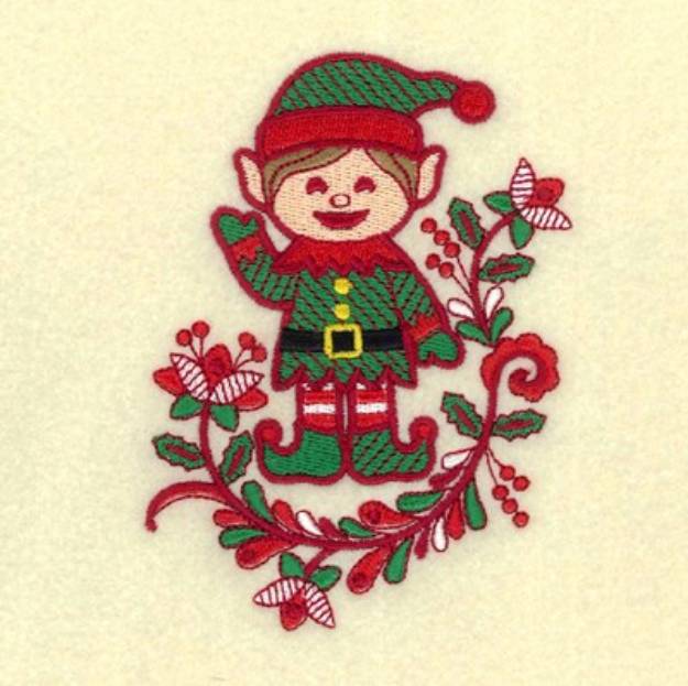 Picture of Jacobean Elf  Machine Embroidery Design