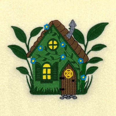 Fairy Cottage Machine Embroidery Design