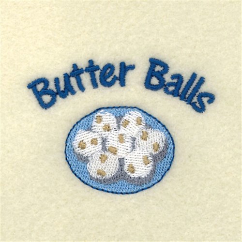 Butter Ball Cookies Machine Embroidery Design